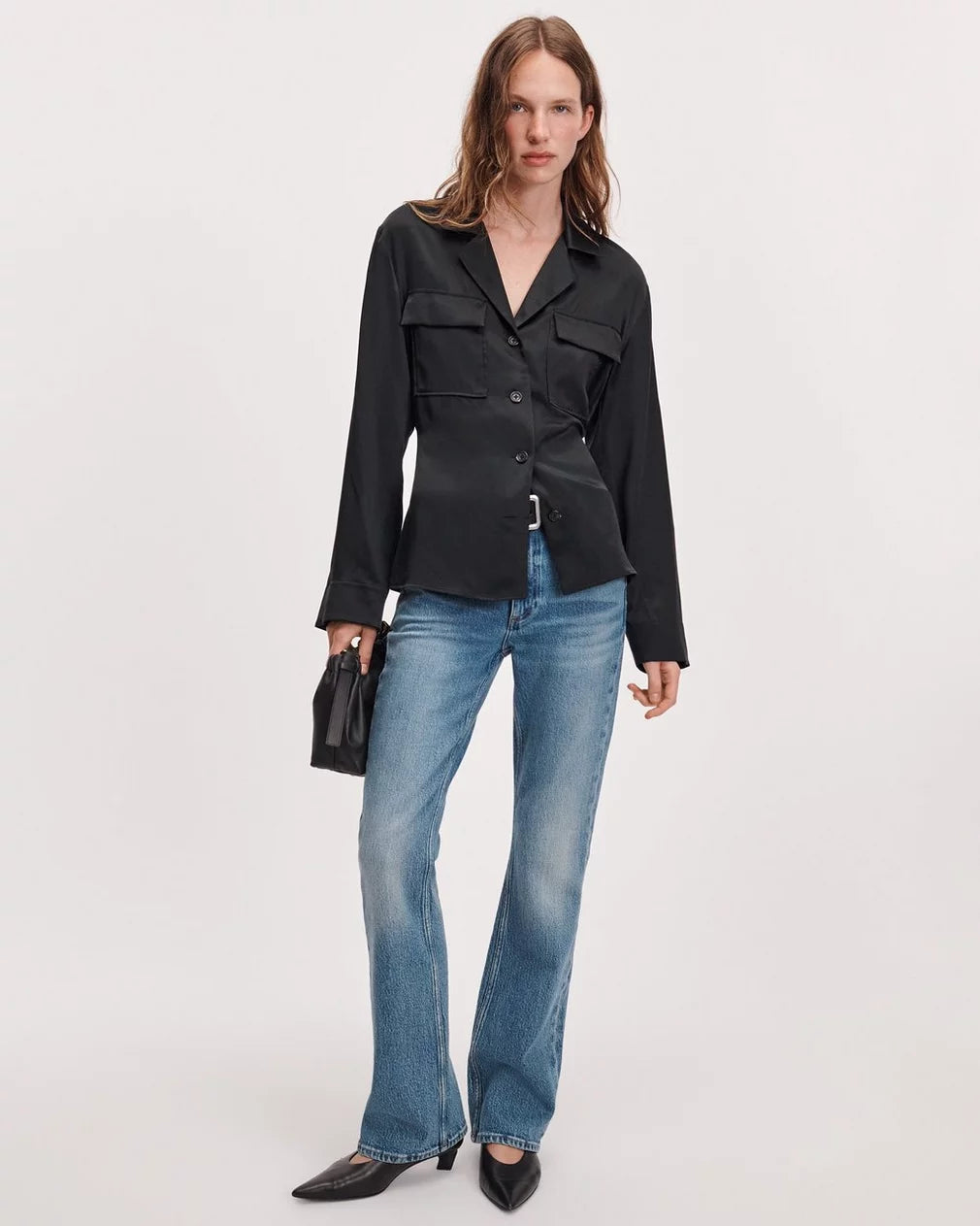 Rag & Bone - Sonny Silk Blouse in Black