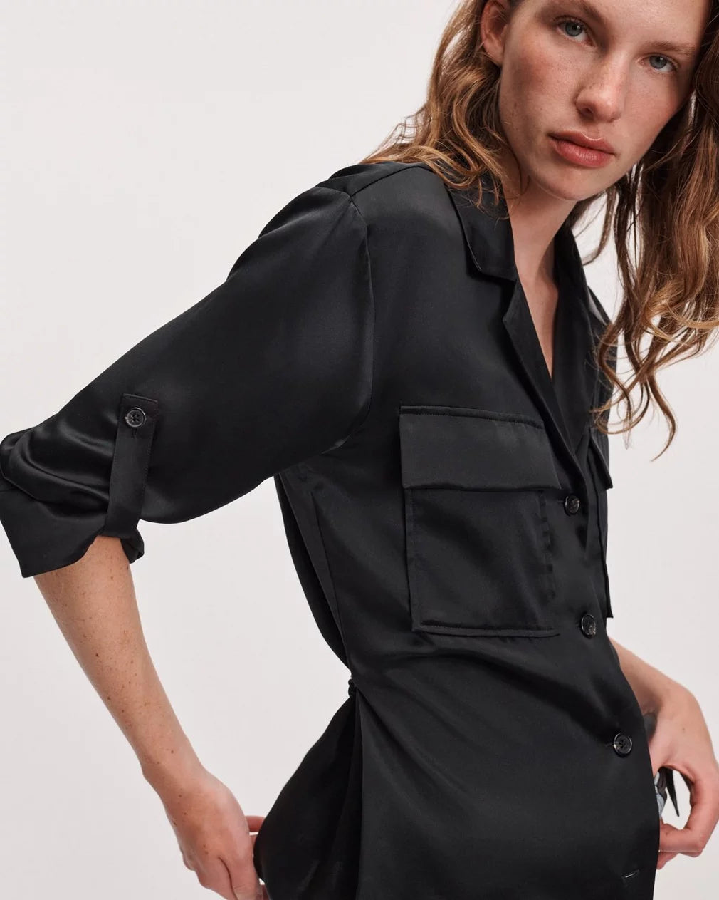 Rag & Bone - Sonny Silk Blouse in Black