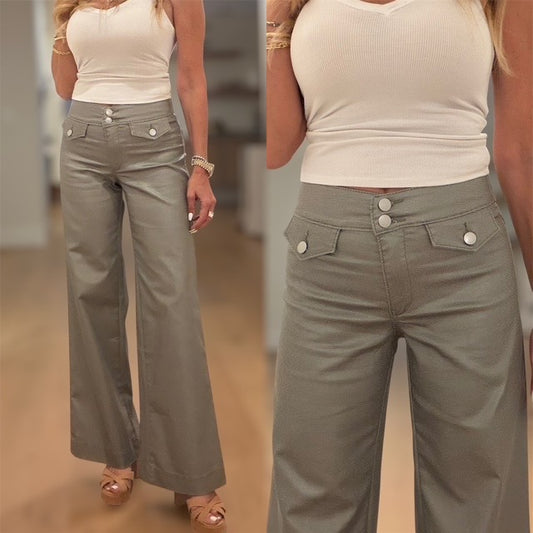 Stacy pant in green check