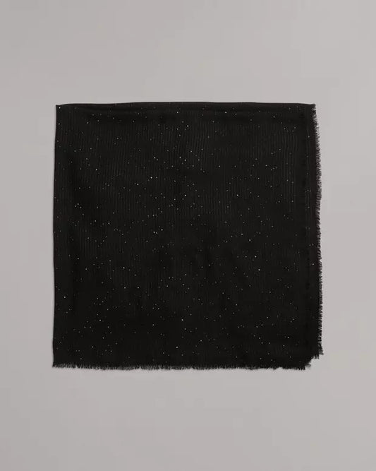 Stella Sequin Scarf in Black