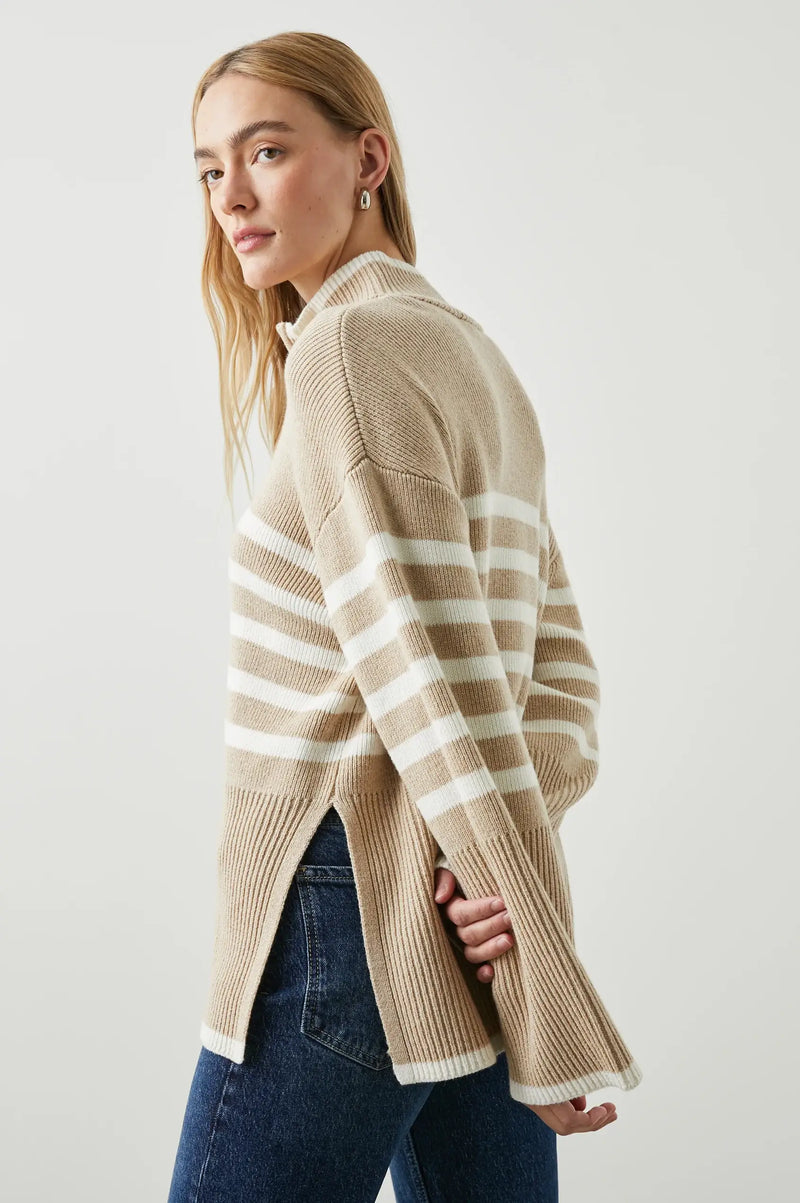 Rails - Tessa Sweater in Sand Stripe