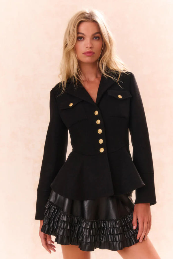 Love Shack Fancy - Theda Jacket in Black