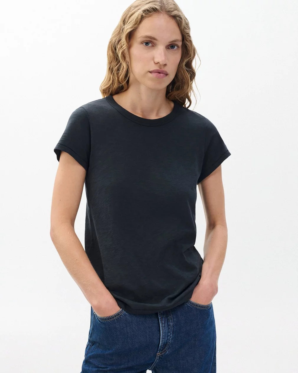 Rag & Bone - The Slub Tee in Black