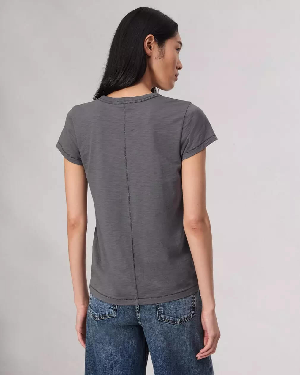 Rag & Bone - The slub Tee in washed slate