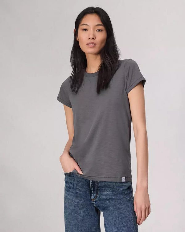 Rag & Bone - The slub Tee in washed slate