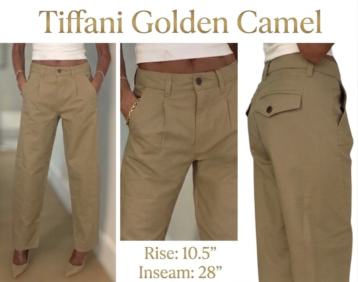 Bevy Flog - Tiffani Pant in Golden Camel