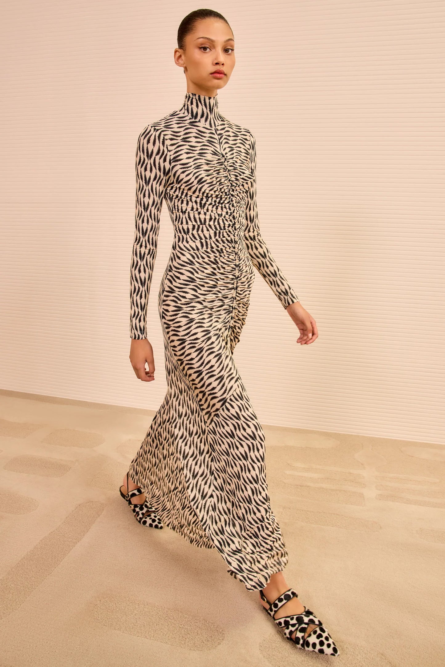 Ulla Johnson - Ida Turtleneck dress in silhouette