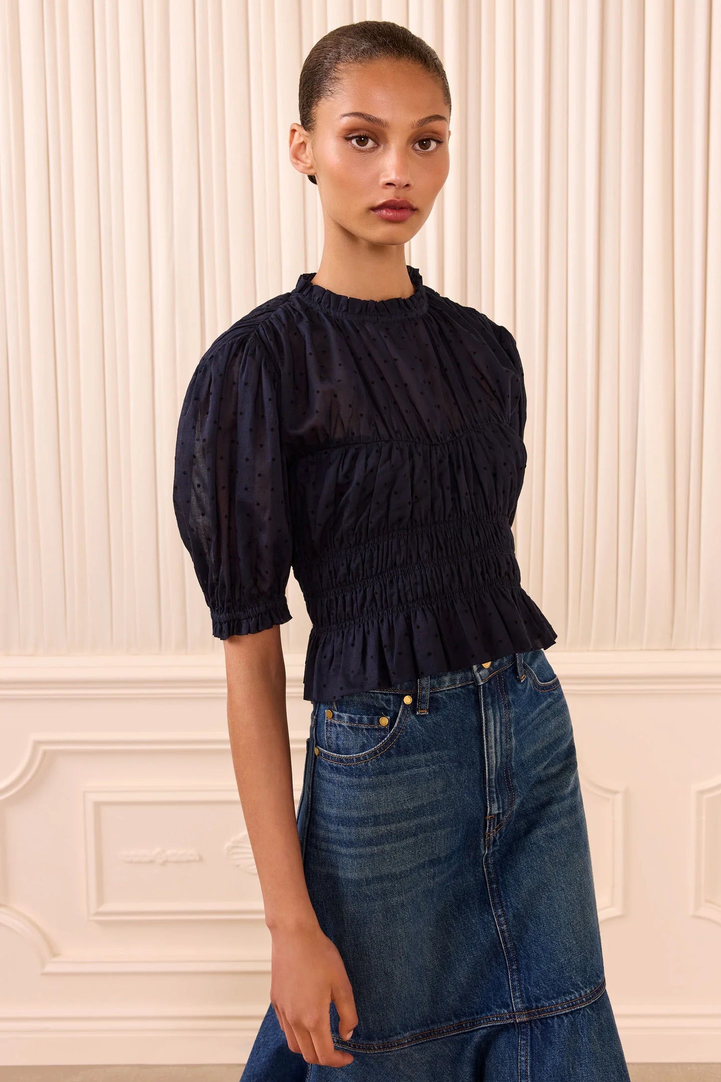 Ulla Johnson - Rae Cotton top in nightfall