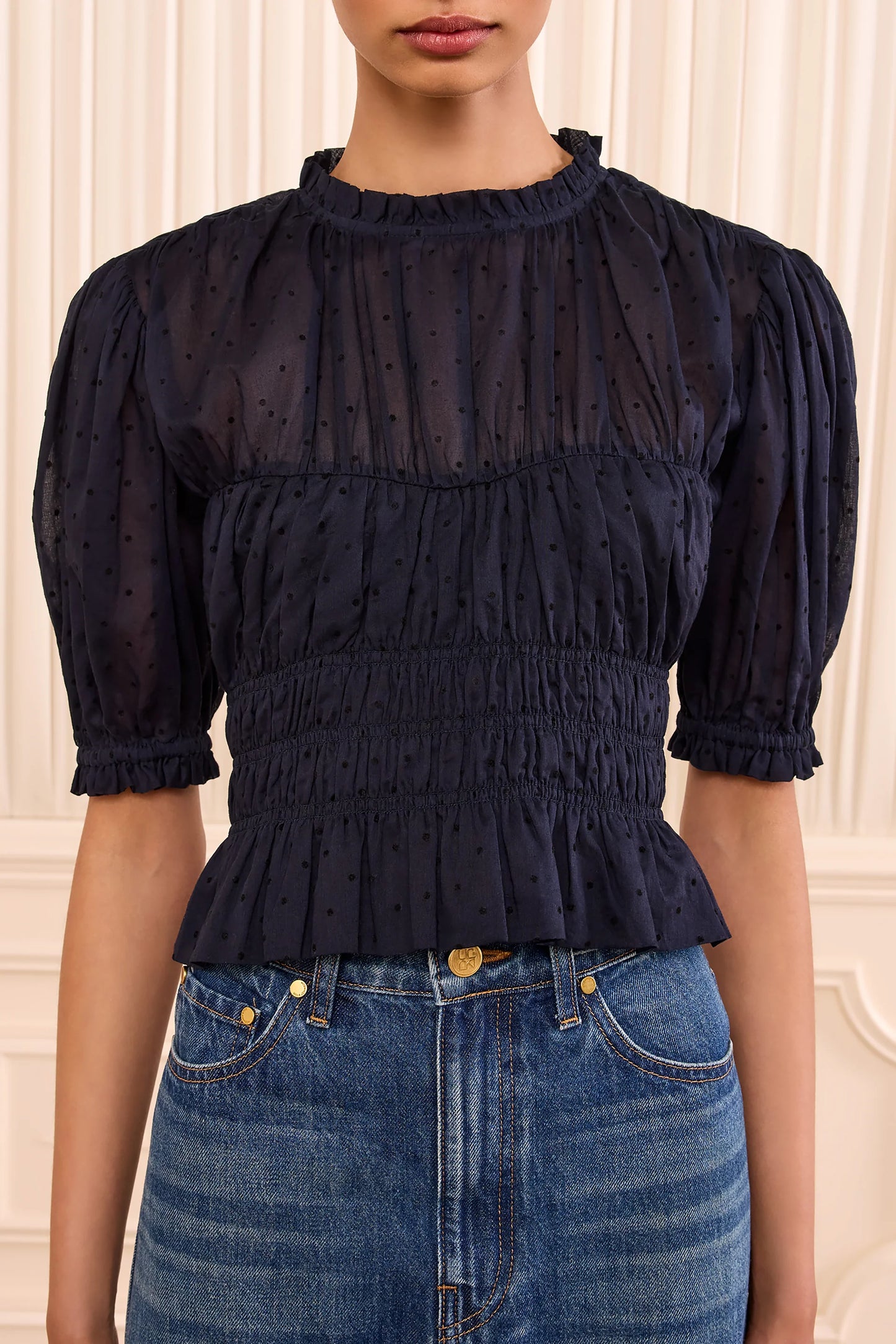 Ulla Johnson - Rae Cotton top in nightfall