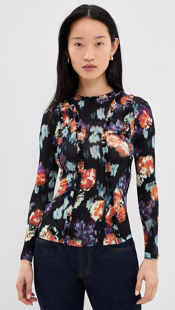 Ulla Johnson - Clover L/S jersey top in Nocturne