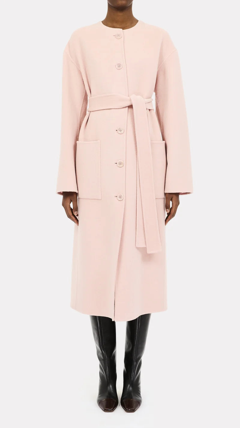 Ulla Johnson - Fernanda wool coat in powder pink