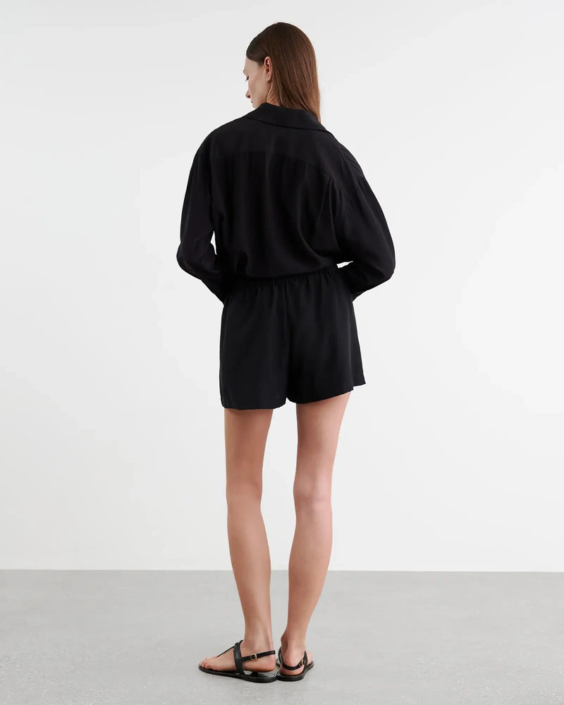Nili Lotan - Frances Silk Short in Black