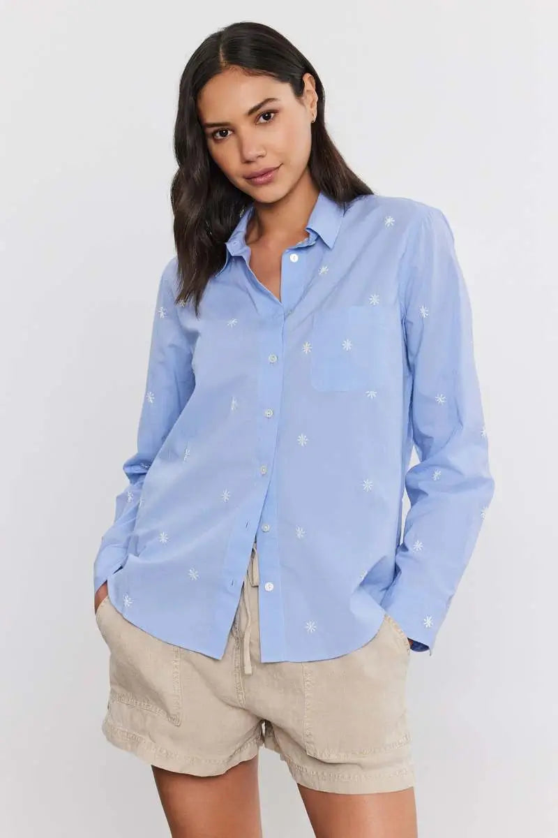 Velvet - Emberly Shirt in Mist