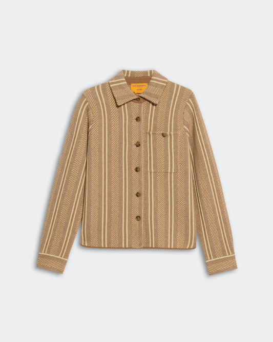 Guest in Residence - Dylan Stripe shirt in Almond