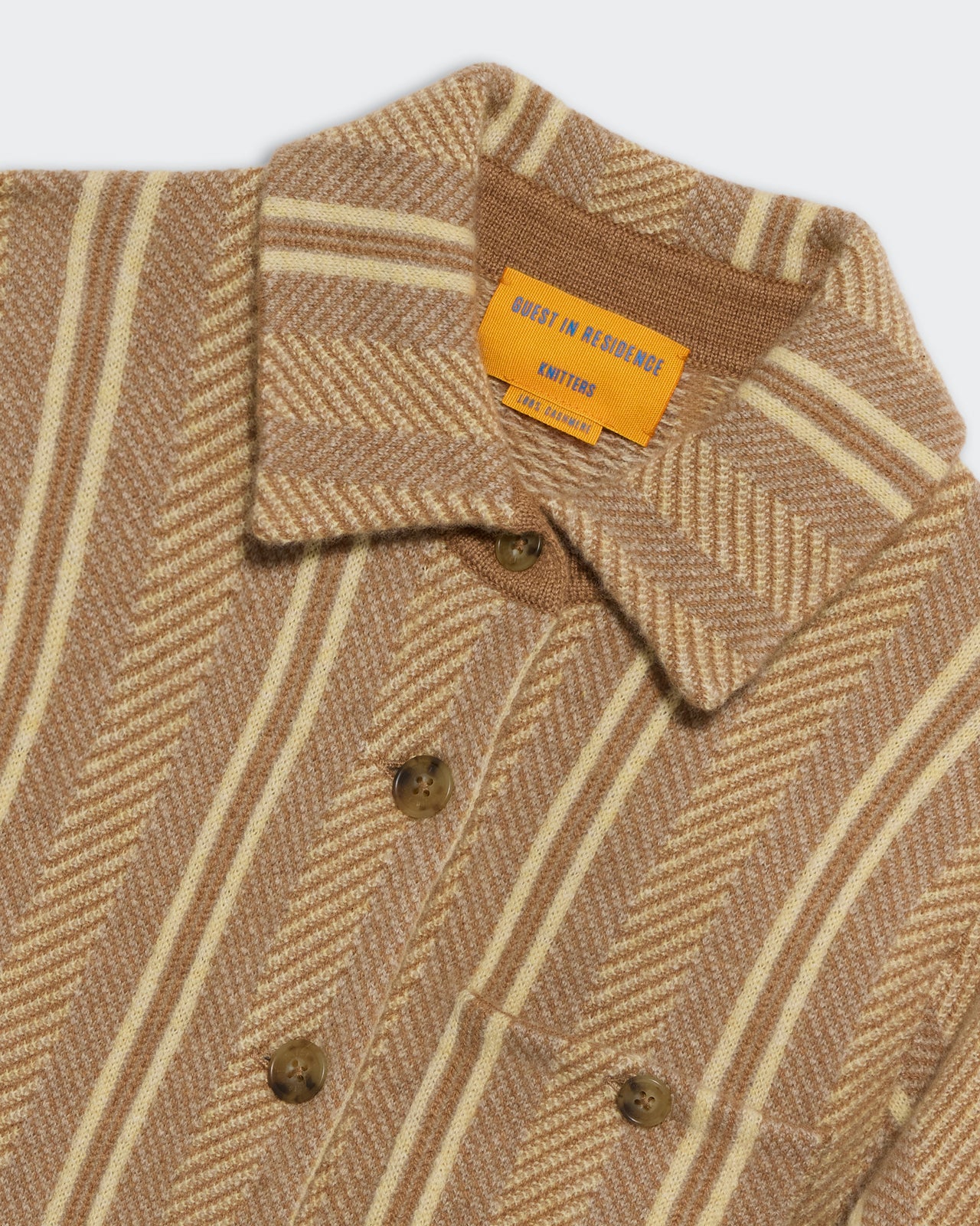 Guest in Residence - Dylan Stripe shirt in Almond