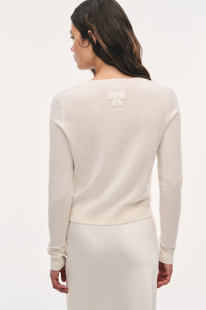 Love Shack Fancy - Mingley Sweater in Cozy Ivory