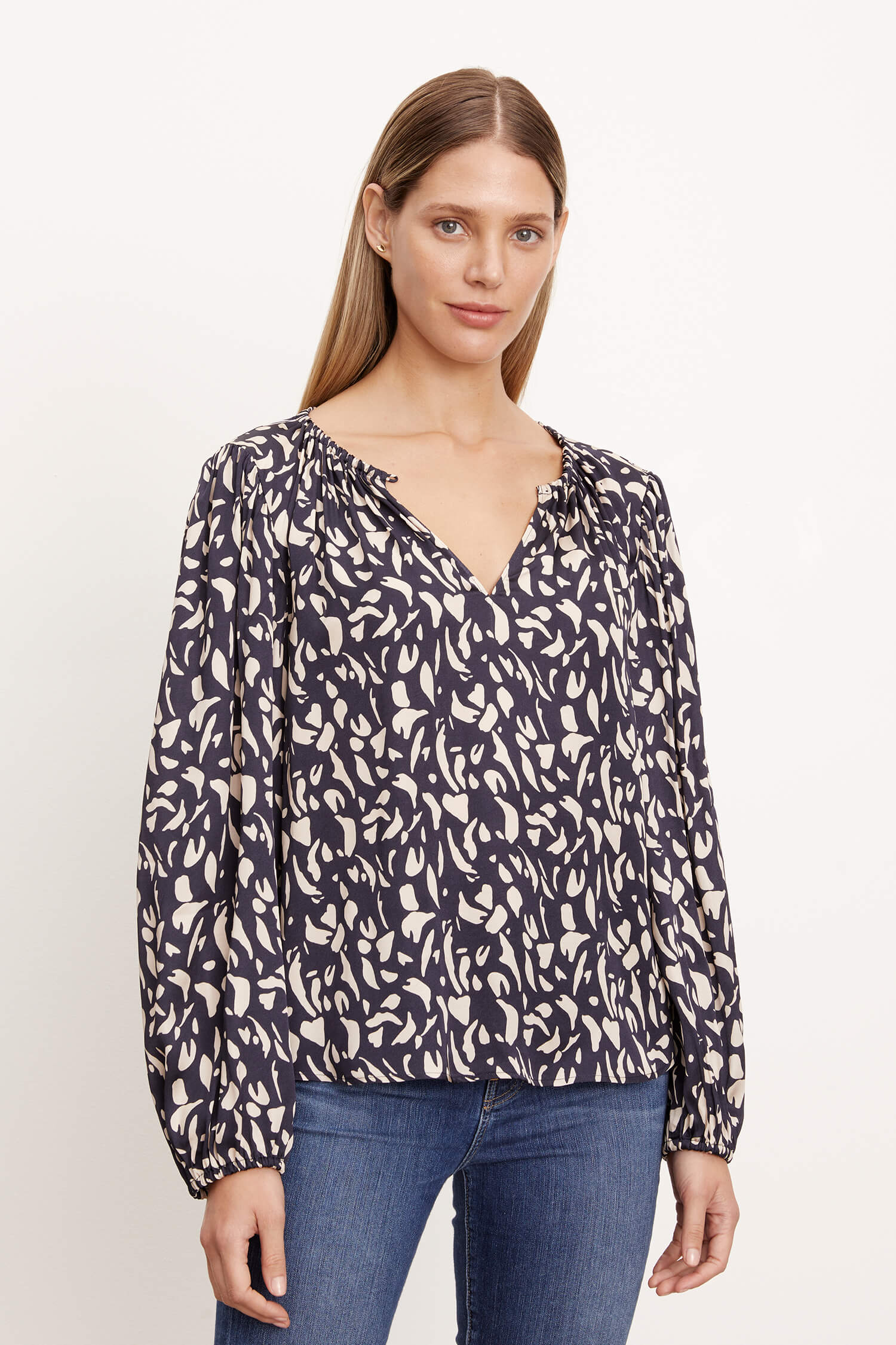 Velvet - Kade Blouse in Navy