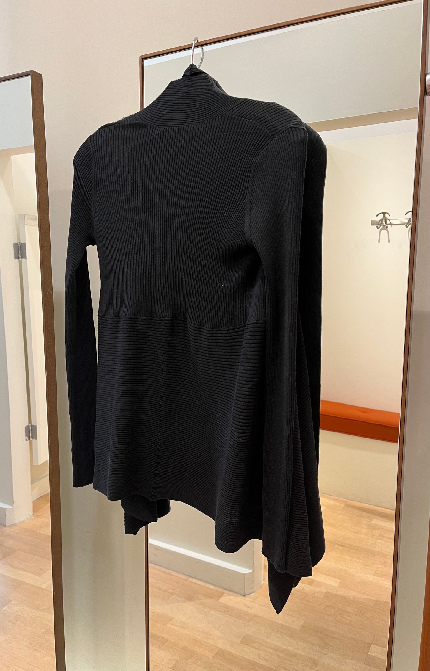 Autumn Cashmere - Cotton Ribbed Drape in Black