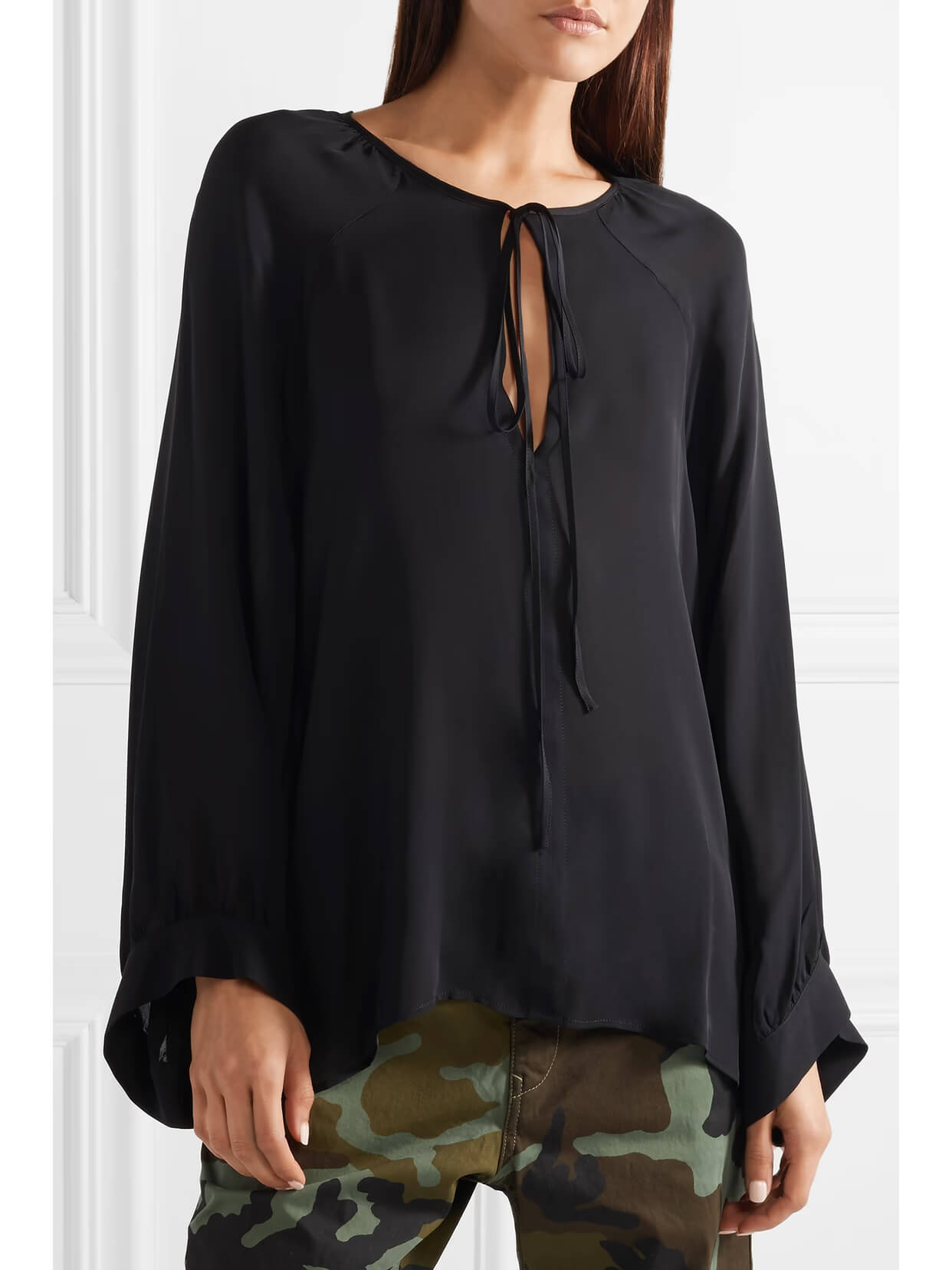 Nili Lotan - Acadia Blouse in Black