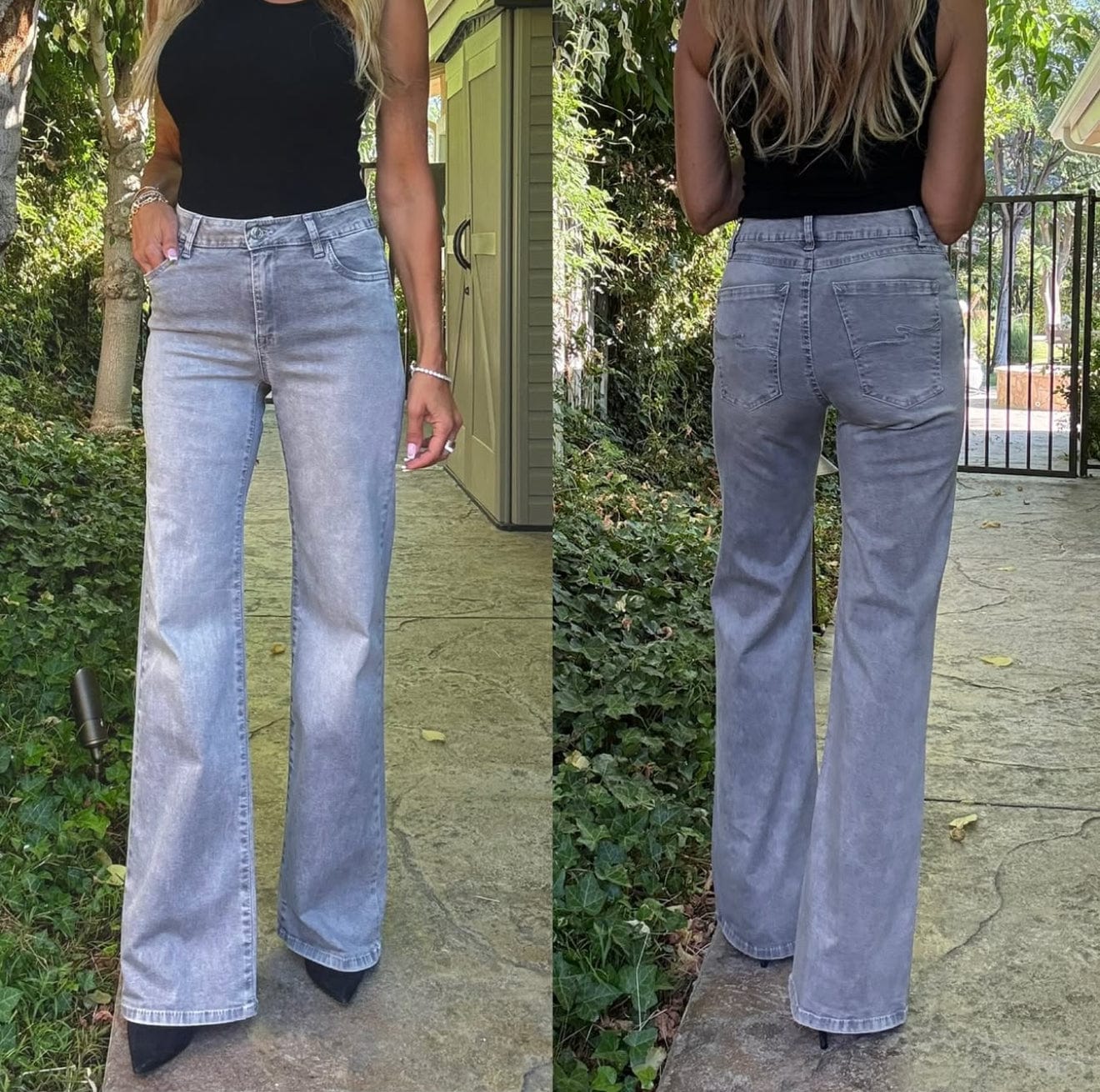 Bevy Flog - Orel Pant in Gray sky denim