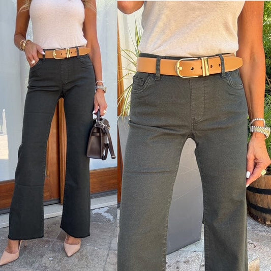 Bevy Flog - Amanda Pant in deep green