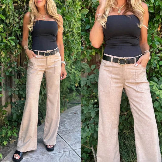 Bevy Flog Pants Bevy Flog - Christi Pant in Mushroom