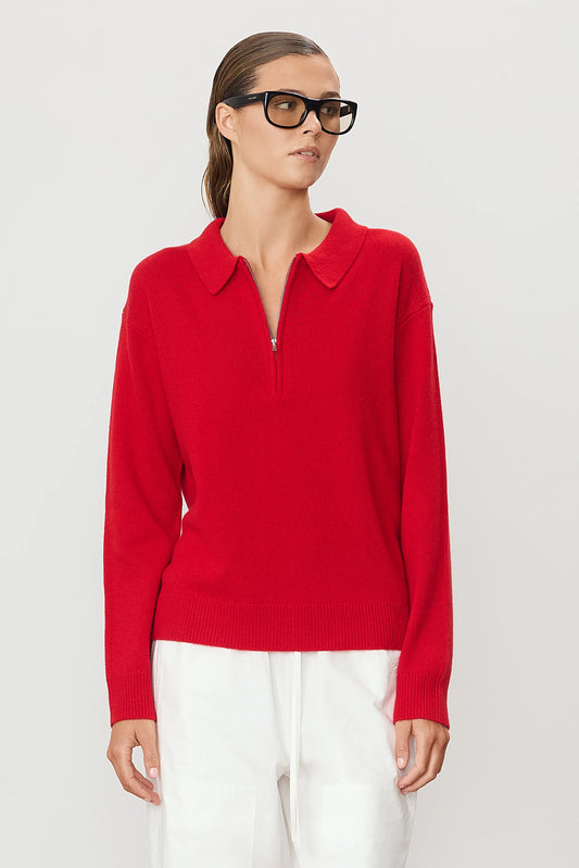 Eterne - Blaise Sweater in Rouge Red