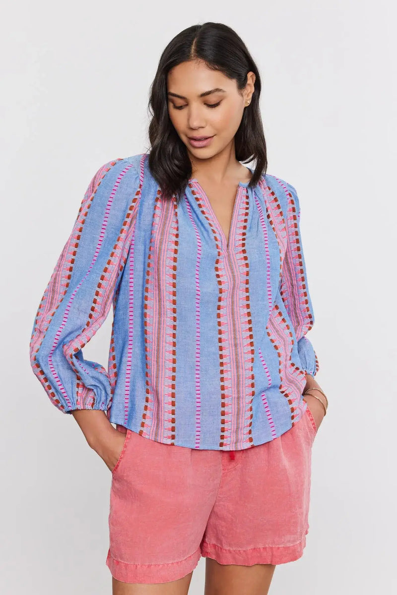 Velvet - Isla top in Multi colors