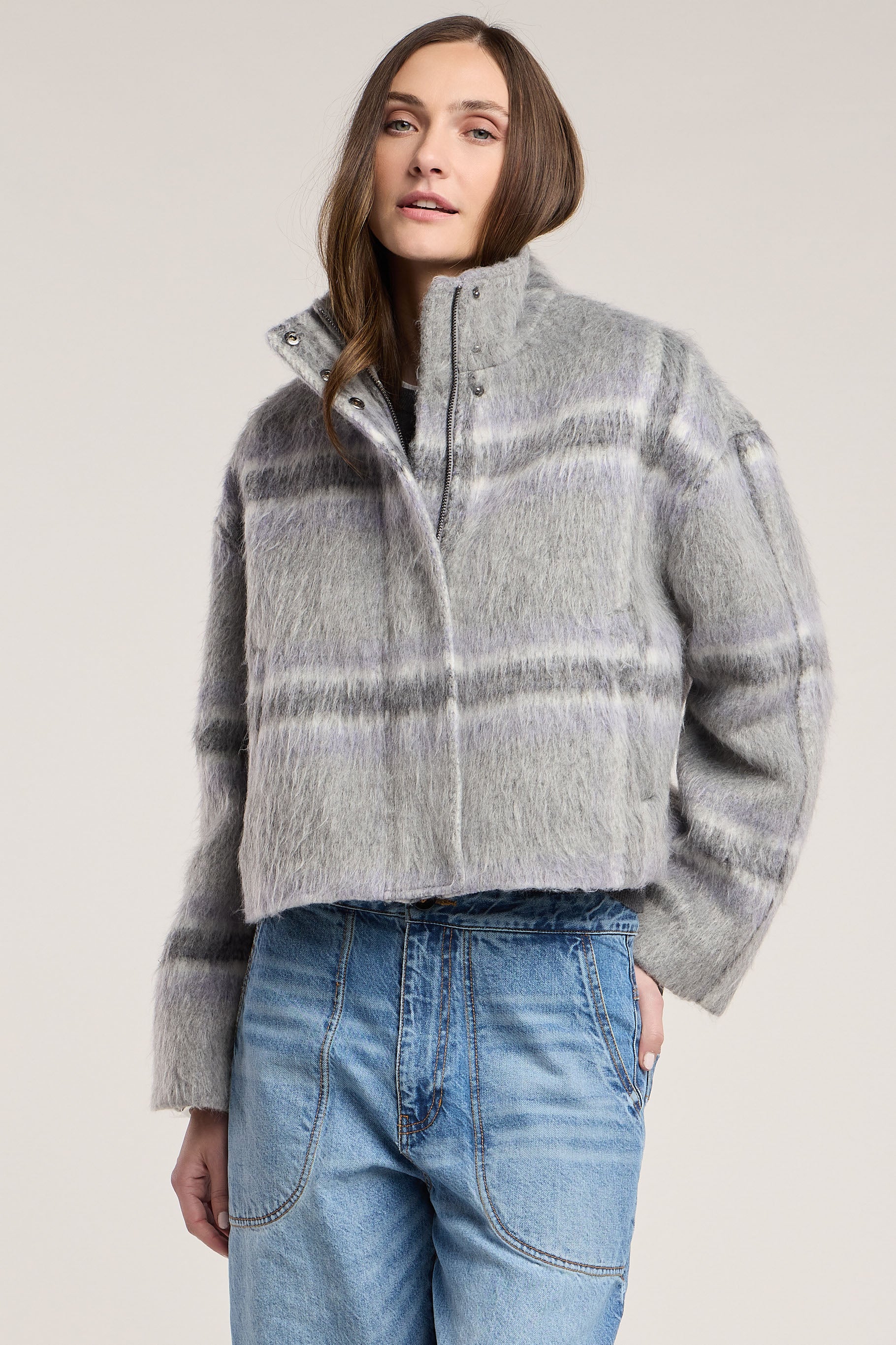 Velvet - Haven Plaid jacket in multi