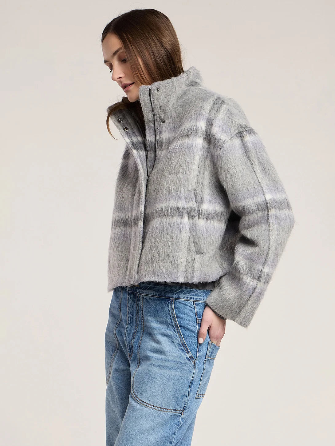 Velvet - Haven Plaid jacket in multi