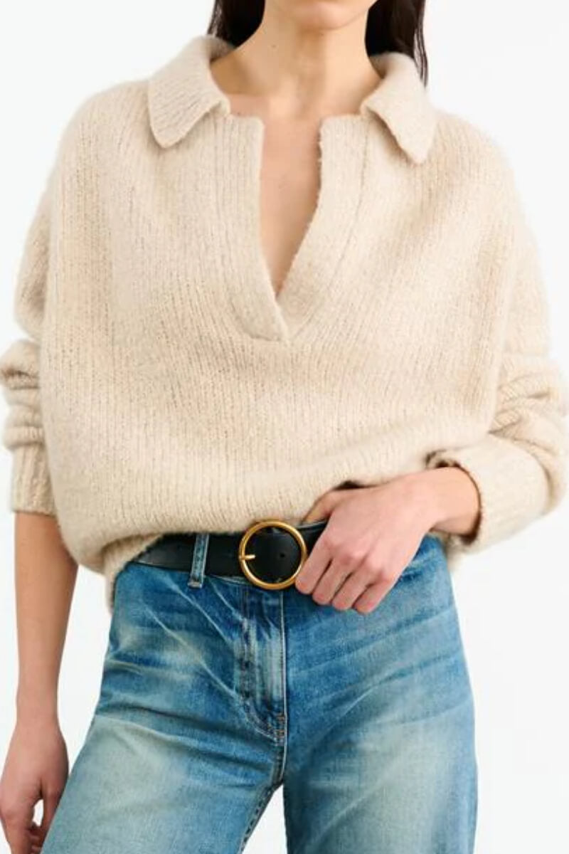 Nili Lotan - Callen Sweater in Beige Melange