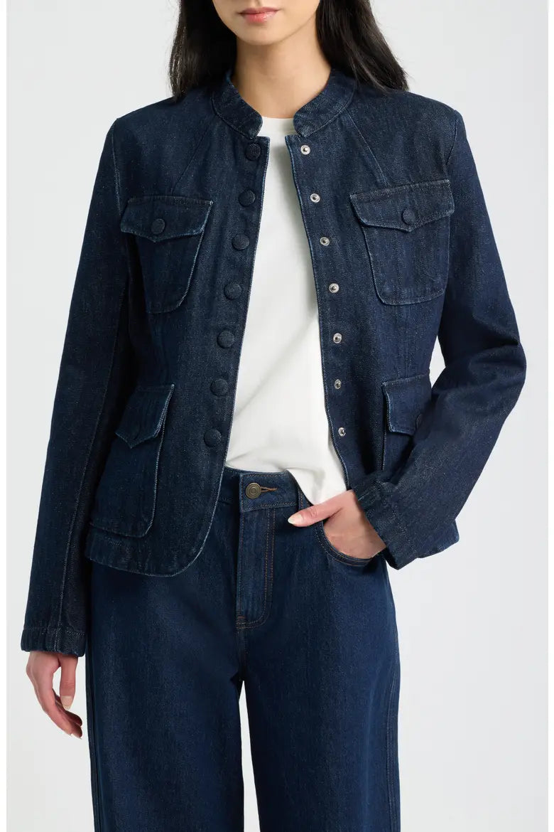 Rag & Bone - Mercer cotton Denim blazer in Dark Rinse