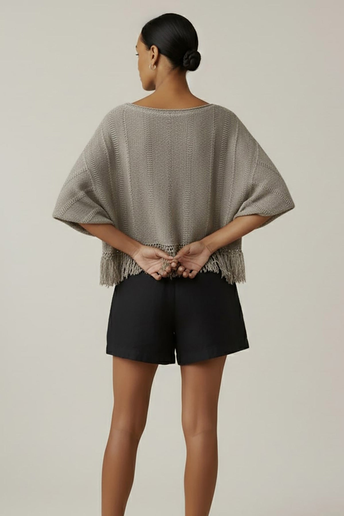 Velvet - Katarina Boatneck top in Stone