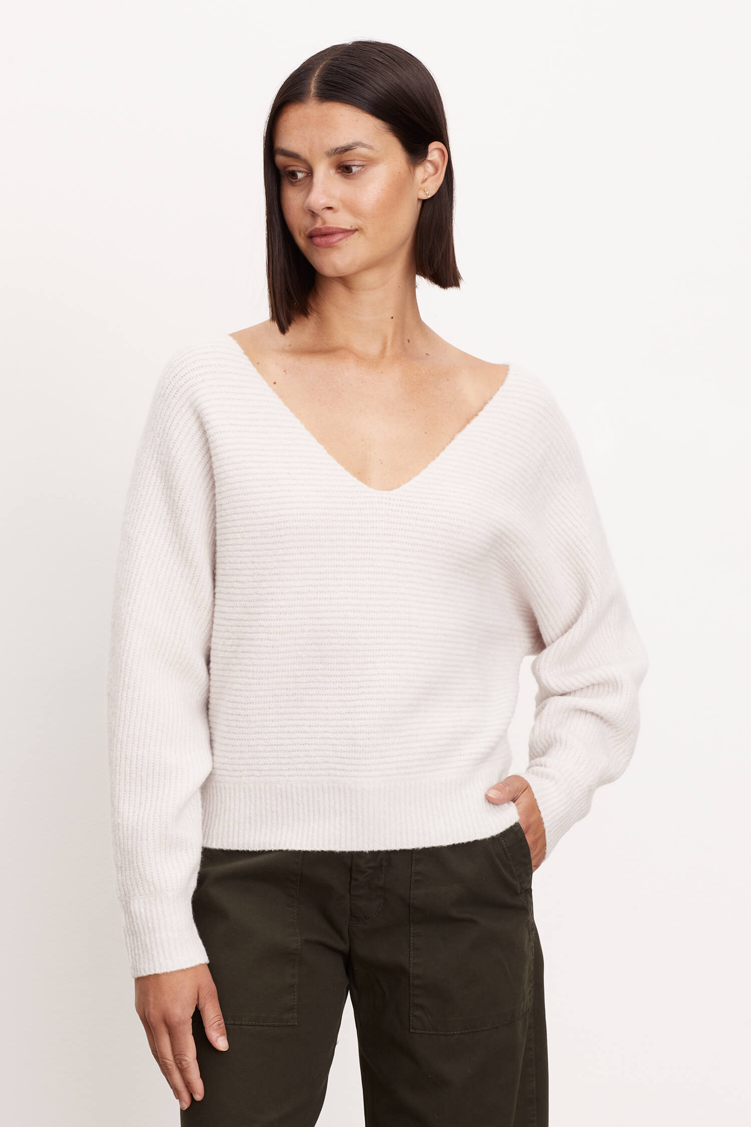 Velvet - Jodie Dolman Sweater in Snow