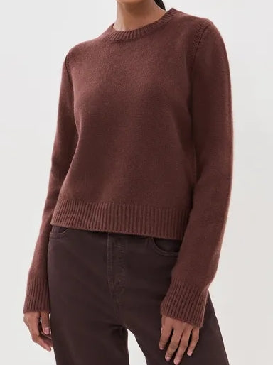 SABLYN - Noa Crewneck Cashmere Sweater in Cinnabar