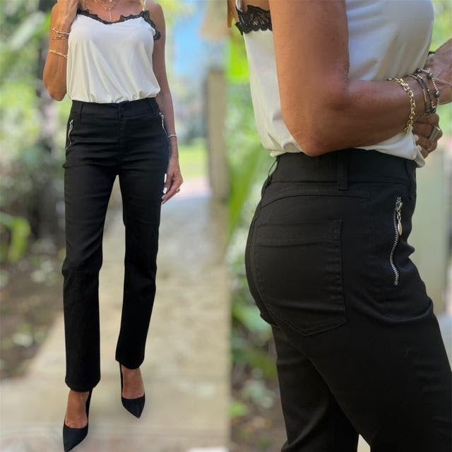 Bevy Flog - Donna pant in black