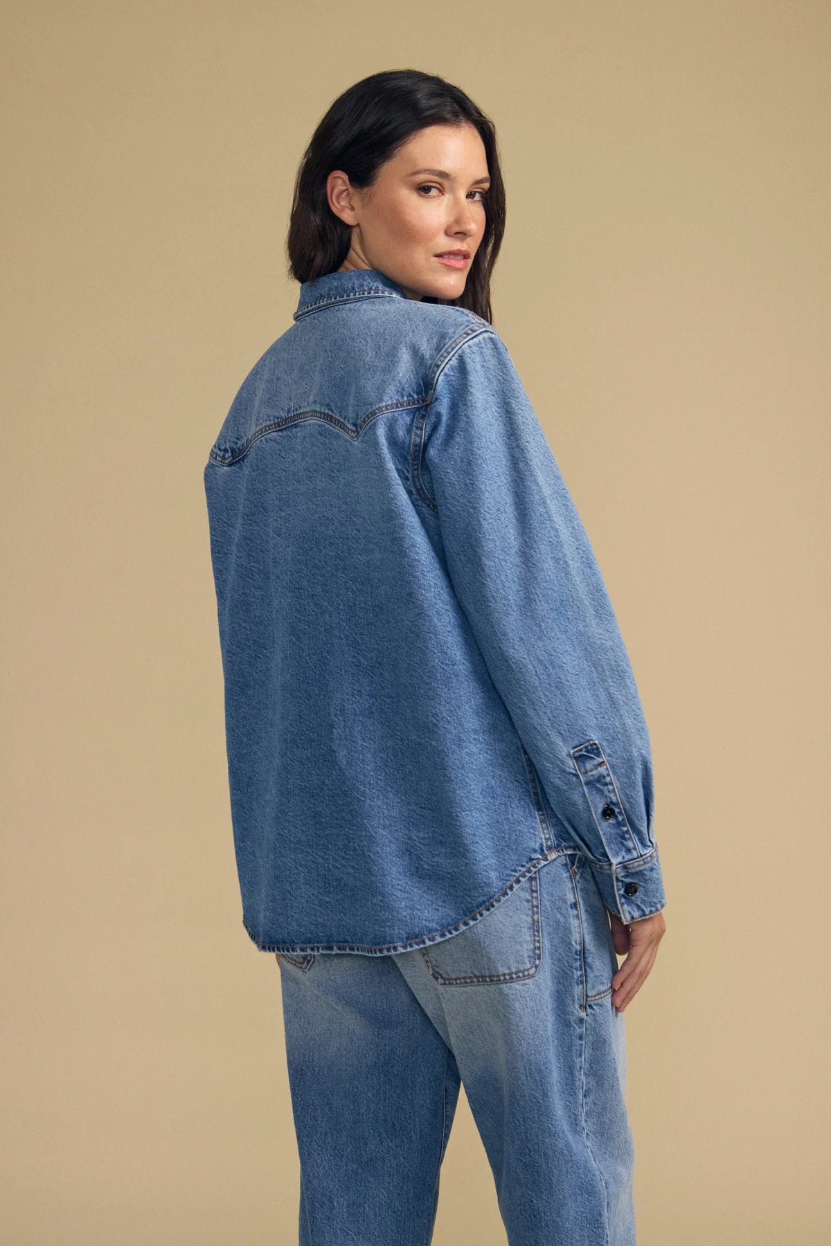 Velvet - Clementine denim shirt