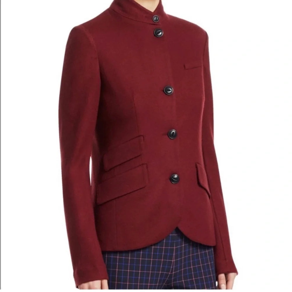 Rag & Bone - Slade Blazer in Burgundy