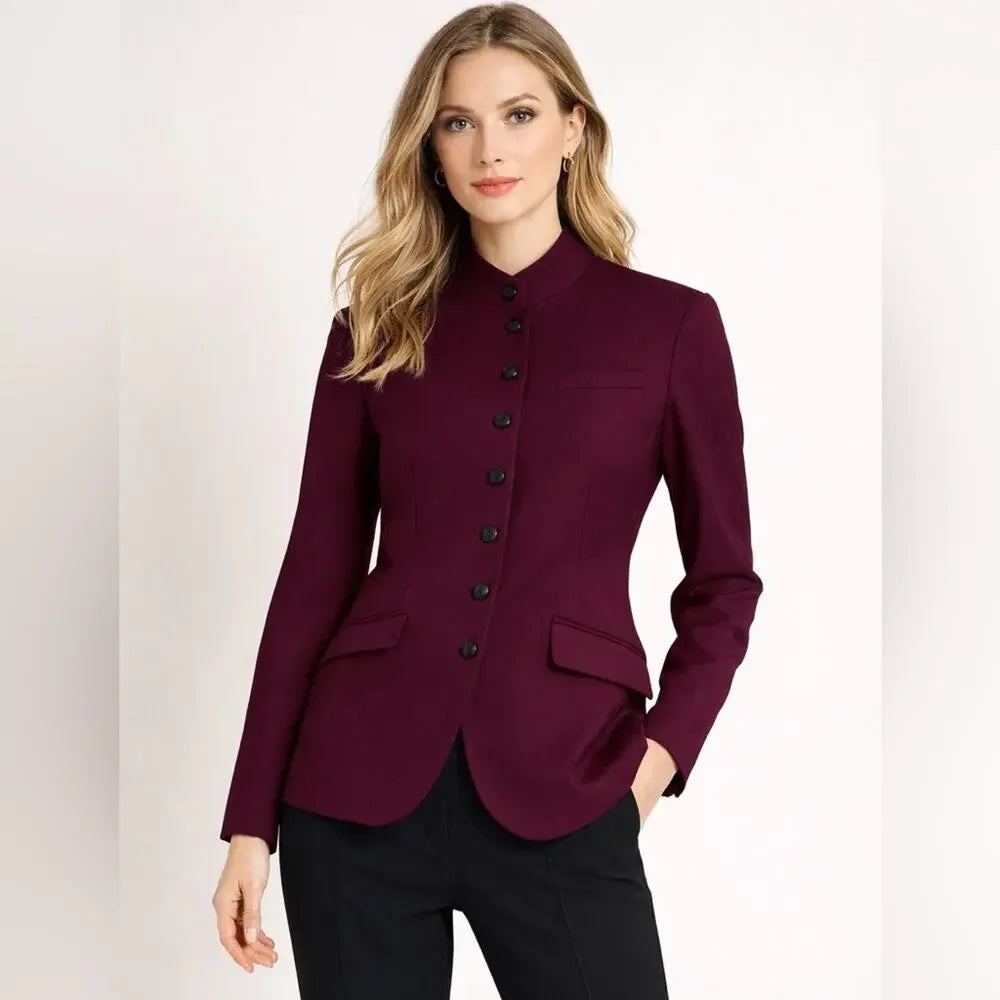 Rag & Bone - Slade Blazer in Burgundy