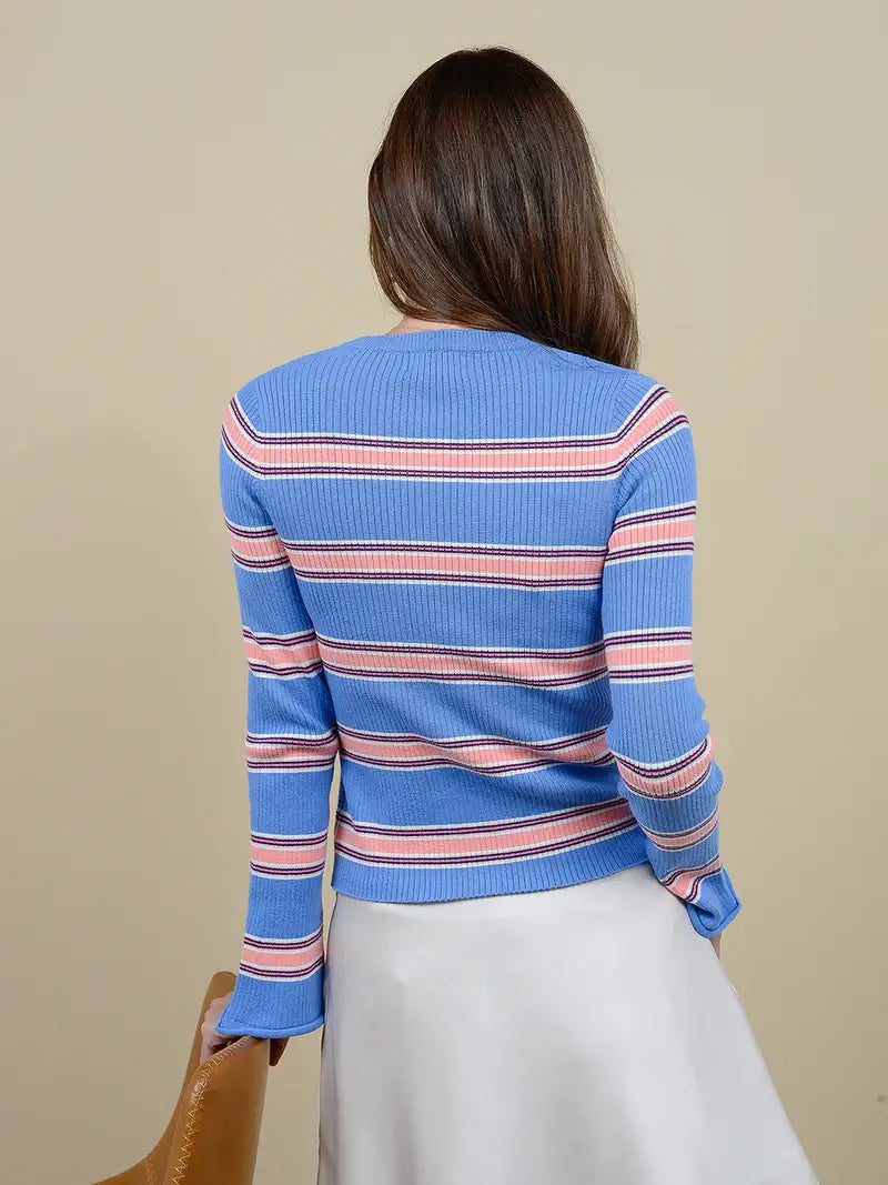 27 Miles - Laroi Sweater in Cornflower Blue