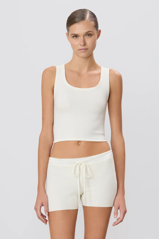 Eterne - Square Neck Tank in Cream