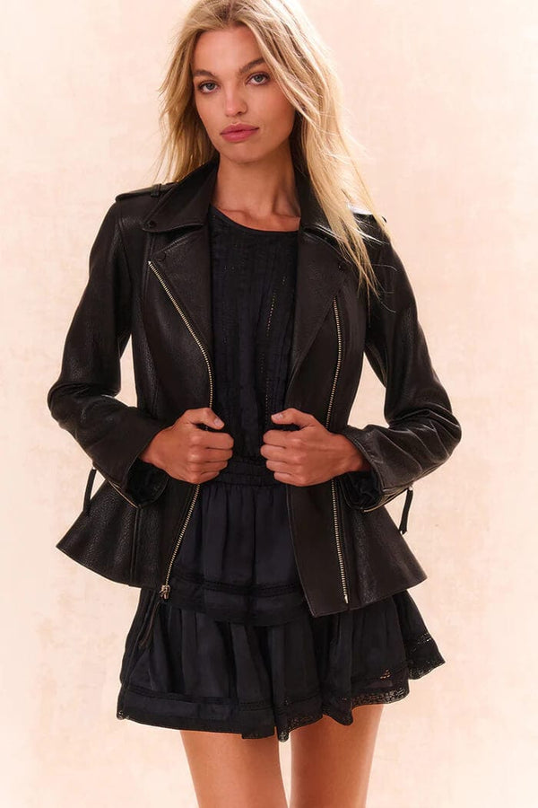 Love Shack Fancy Jackets Love Shack Fancy - Montine Jacket in Black