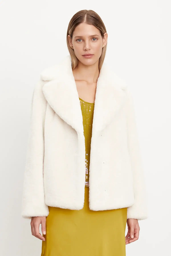 Velvet - Raquel jacket in white