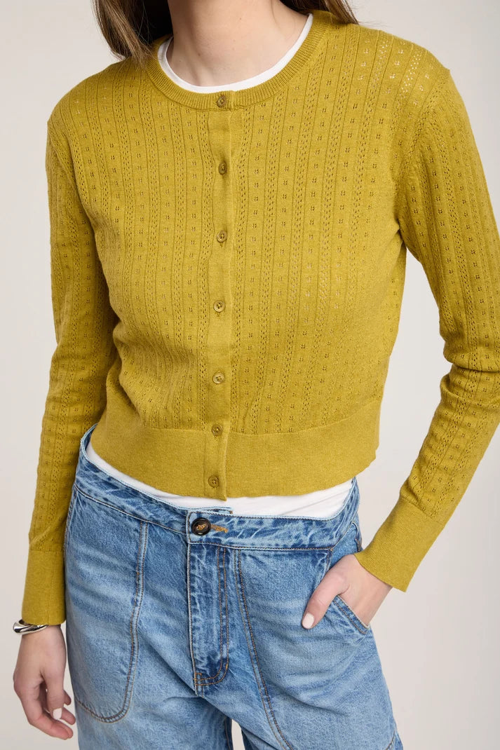 Velvet - Lavina Cardigan in Gold