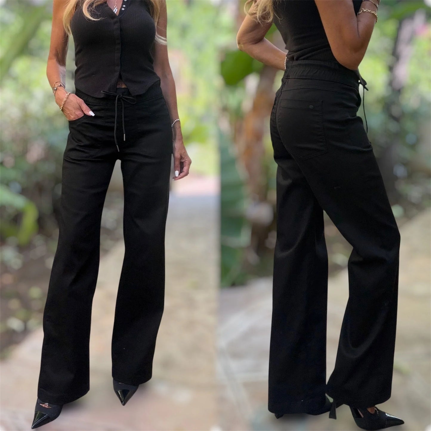 Bevy Flog - Milly Pant in Black