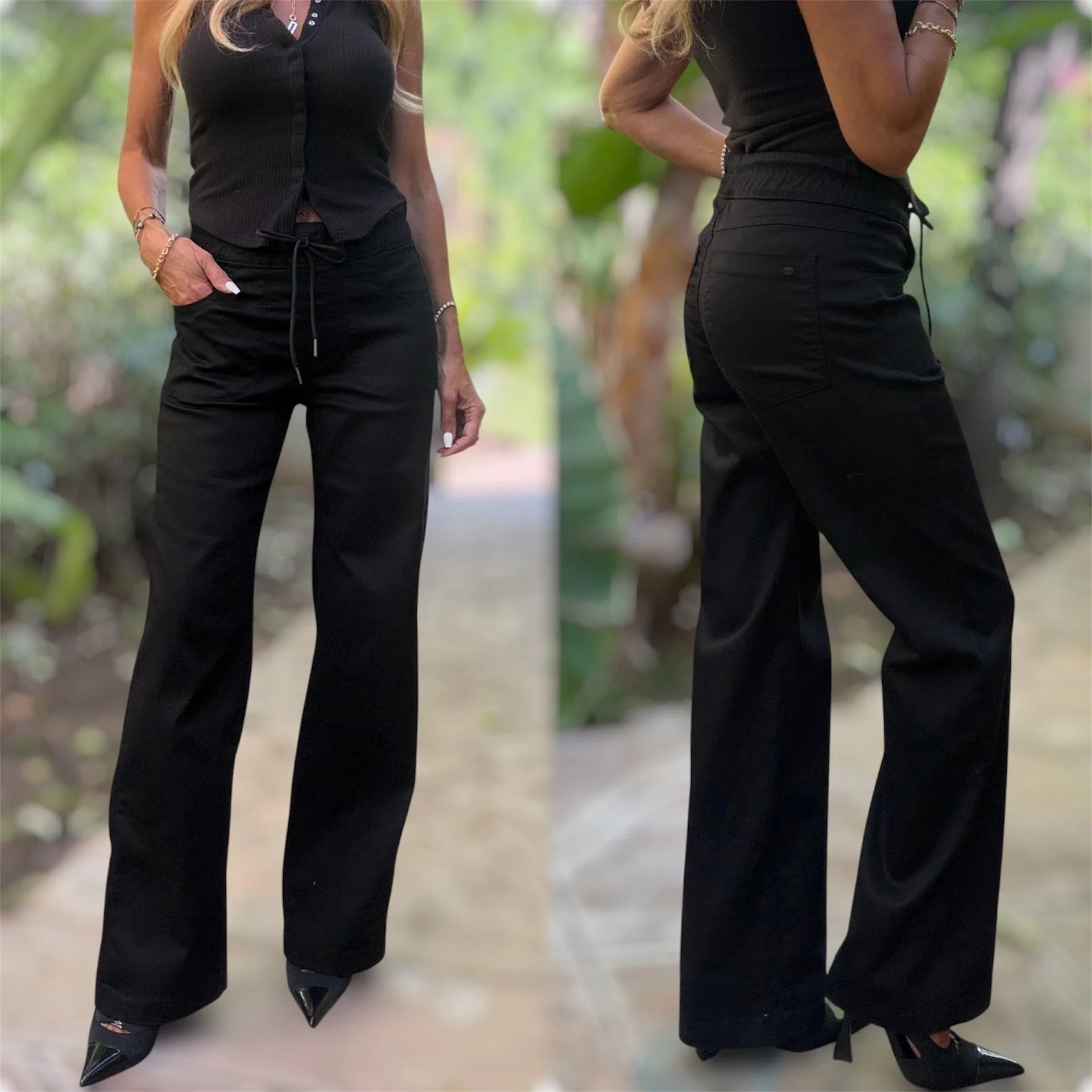 Bevy Flog - Milly Pant in Black