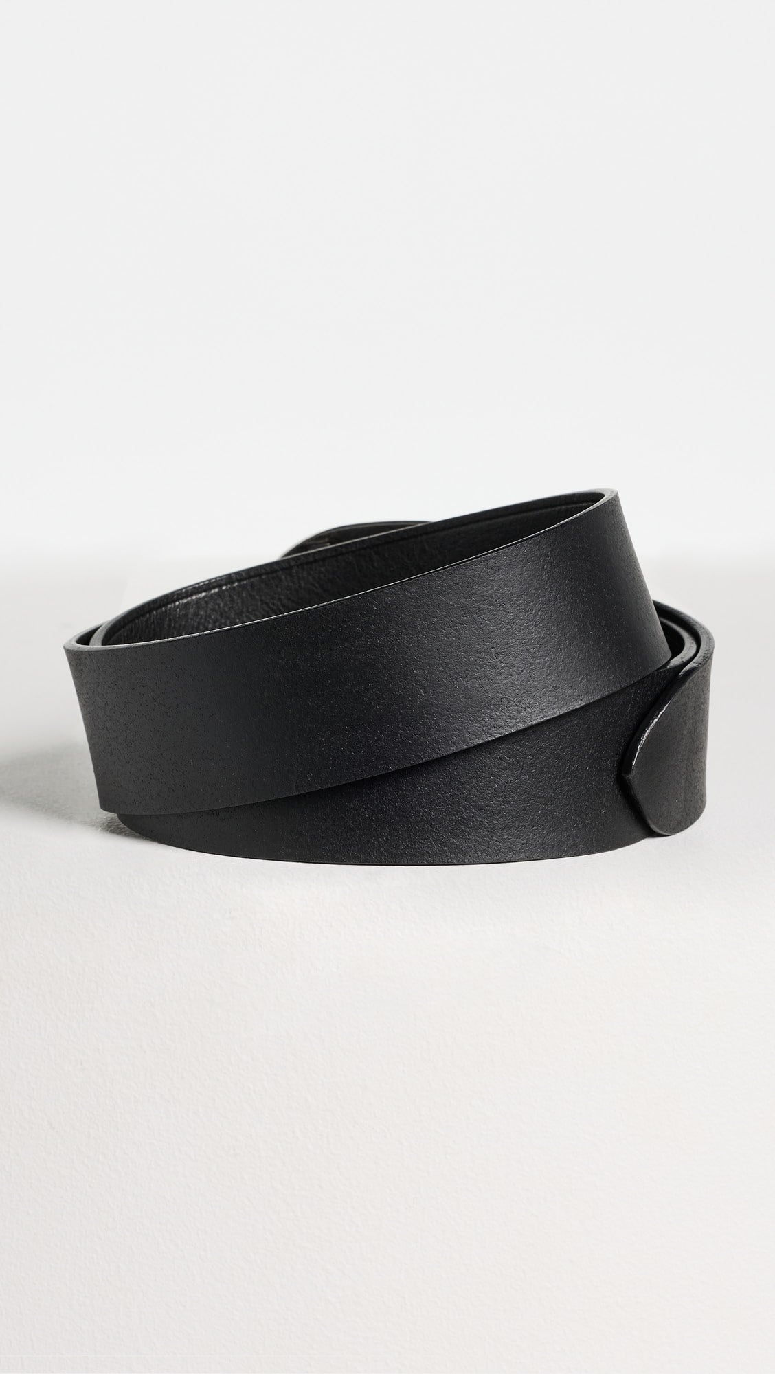 Nili Lotan - Wayne belt black w/silver buckle