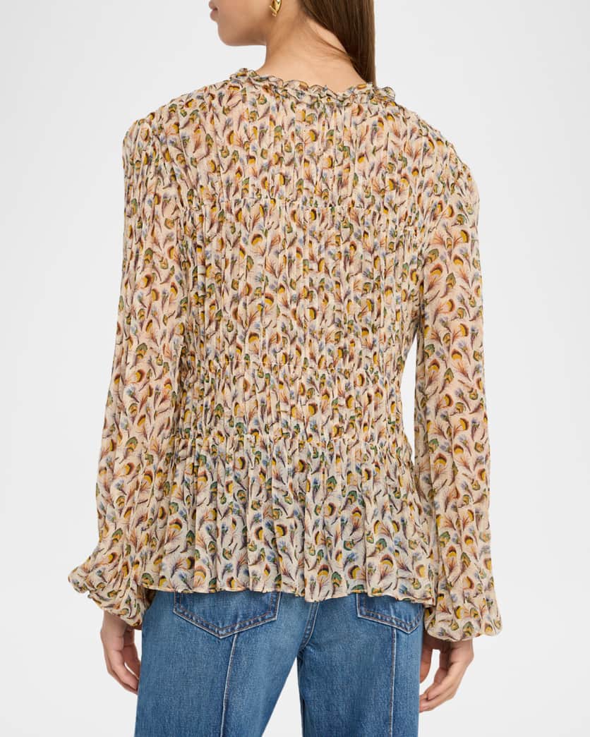 Ulla Johnson - Robbie Silk Blouse in Swan