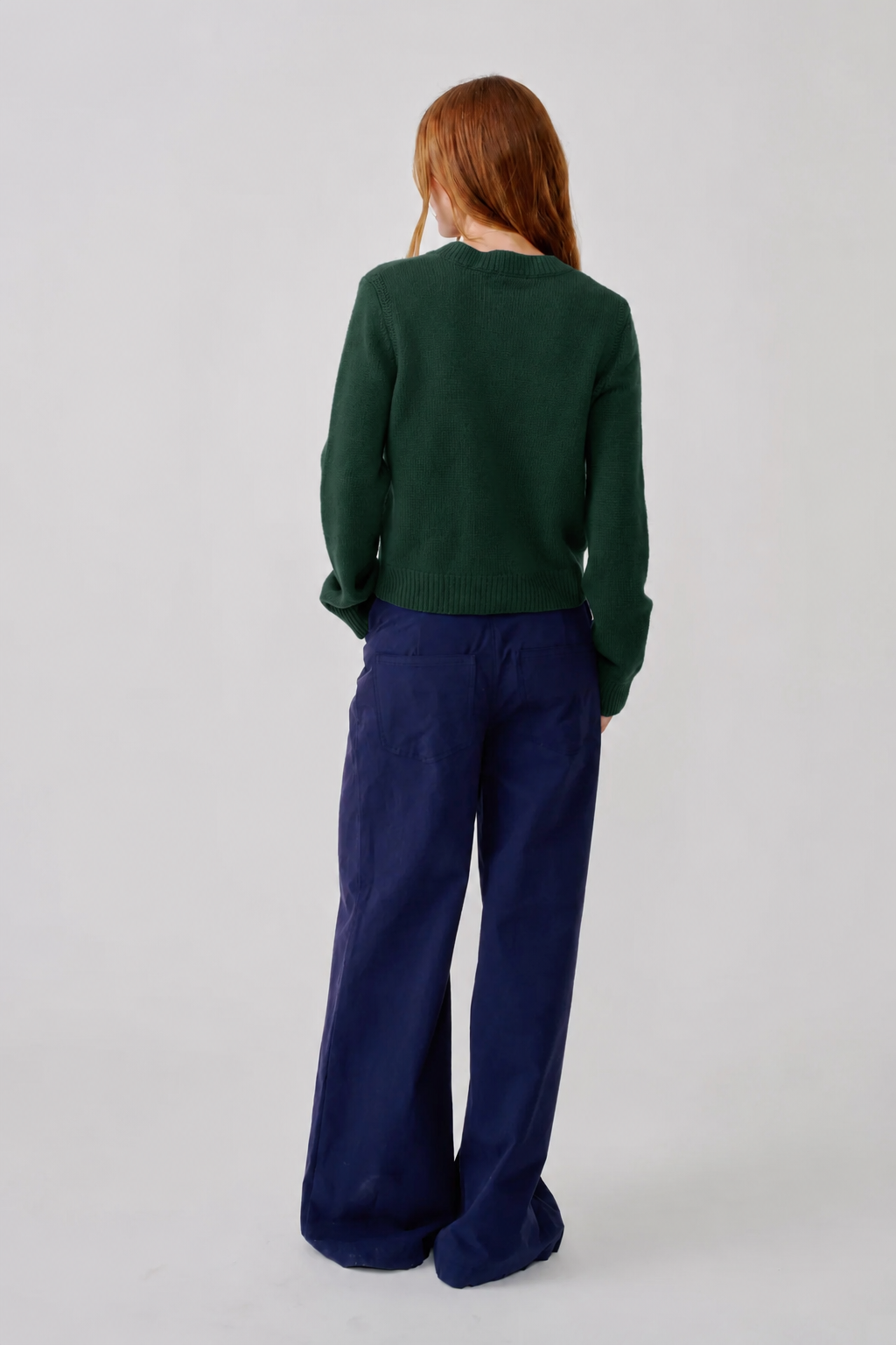 SABLYN - Noa Crewneck Cashmere Sweater in hunter green