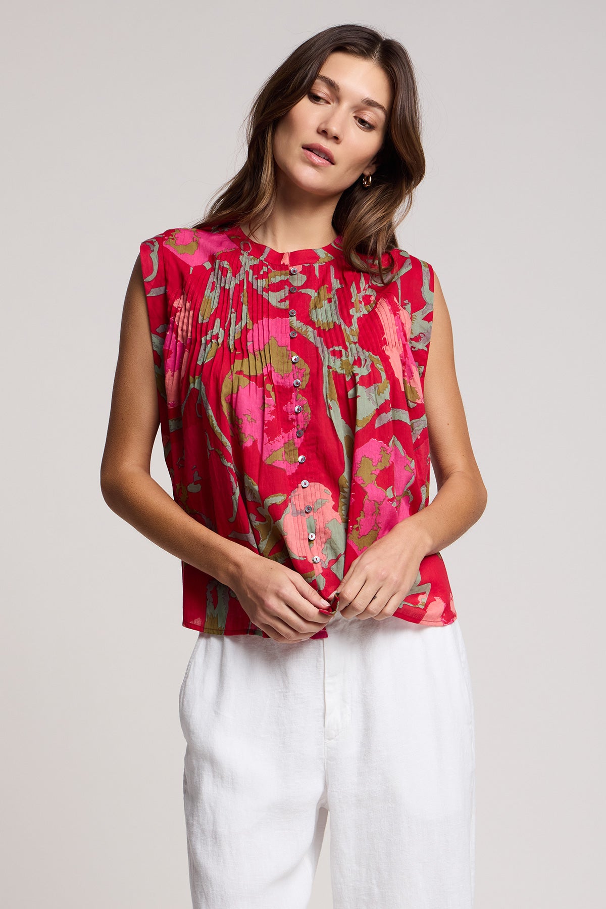 Velvet - Jeanne top in multi